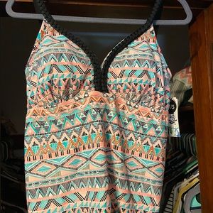 NWT Multi colored swimsuit top
